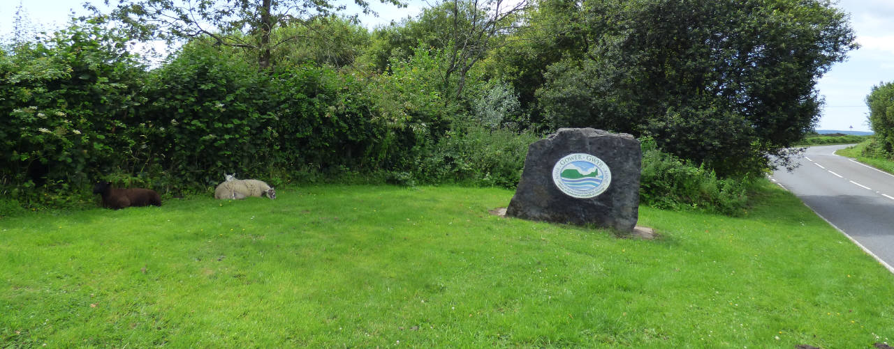 Upper Killay (Cila Uchaf) village in the Gower Peninsula