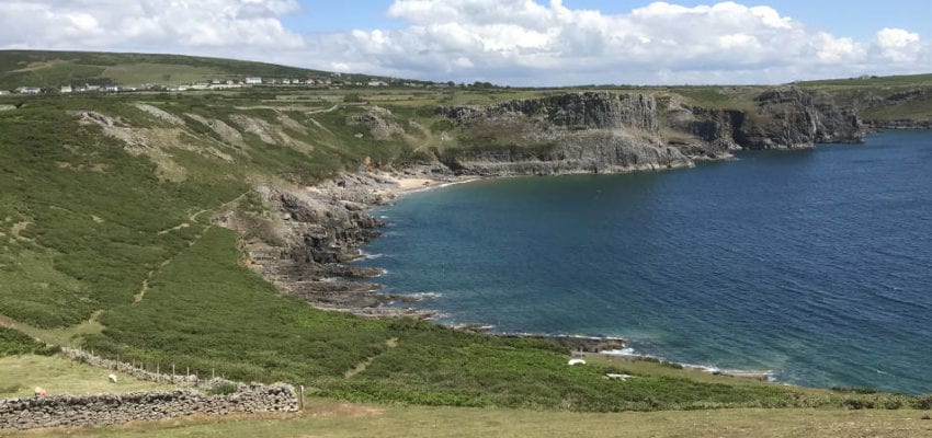 Fall Bay looking stunning in Rhossili, Gower