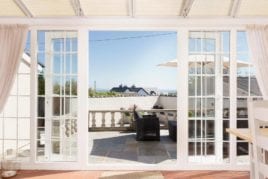 View onto the patio from the conservatory